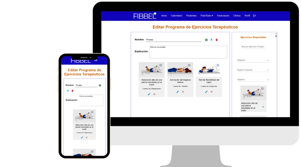 Software de Ejercicios Terapéuticos en Fisioterapia